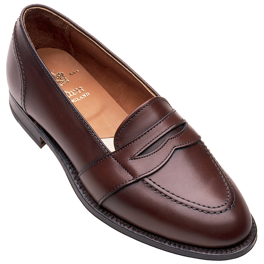 Alden 686 Full Strap Penny Loafer Dress Shoes 686 - Full Strap Loafer in Brown Calfskin – ALDEN SHOES main image 2