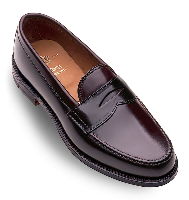 Alden 寄る 986 ペニー コイン ローファー モカ縫い コードバン 8.5D