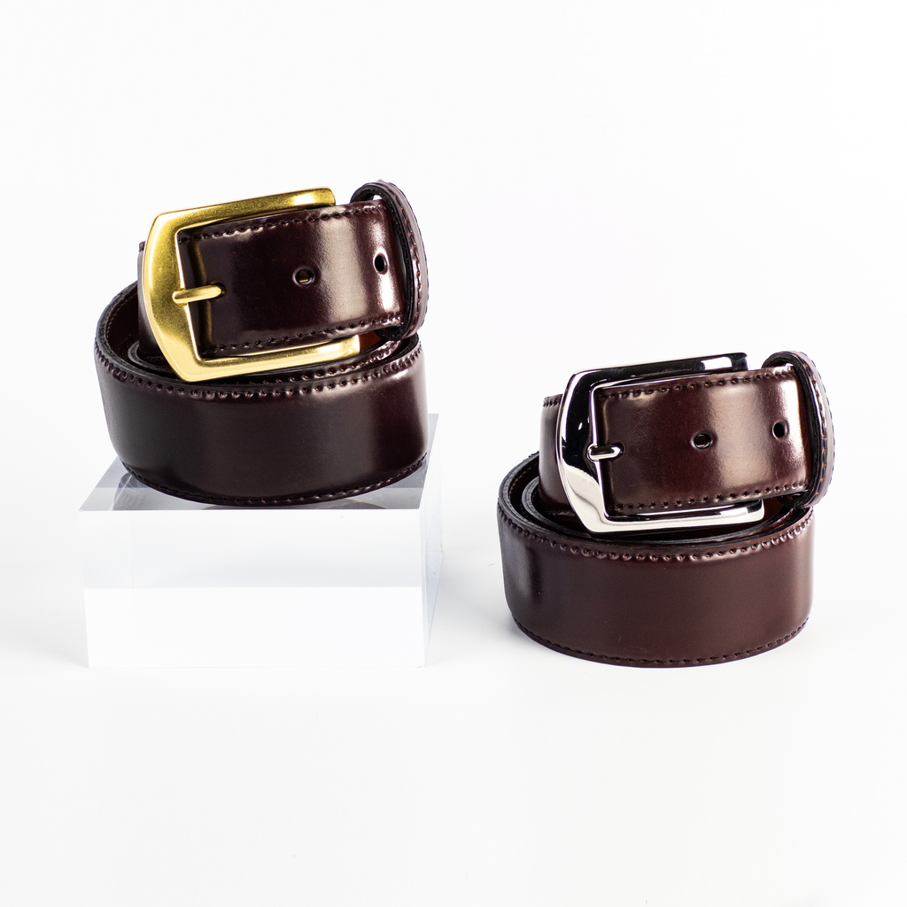 Alden Wide Belt with Brass or Nickel Buckle (Color 8 Shell Alden Wide Belt with Brass or Nickel Buckle (Color 8 Shell