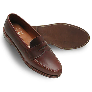 17831F Unlined Leisure Handsewn Penny Loafer LHS (Brown Chromexcel)