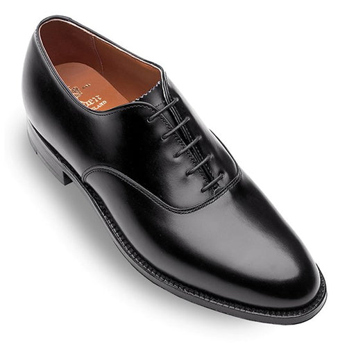 932 Plain Toe Bal Oxford (Black Calf) – The Alden Shop