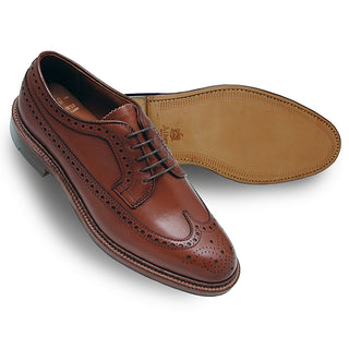 long dress shoes 979 Long Wing Blucher (Burnished Tan Calf) – The Alden Shop