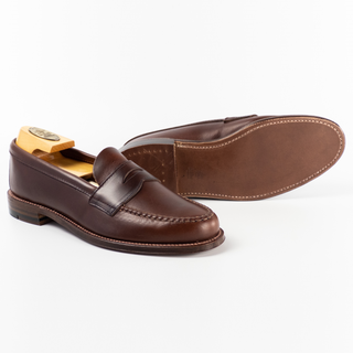 17831F Unlined Leisure Handsewn Penny Loafer LHS (Brown Chromexcel)