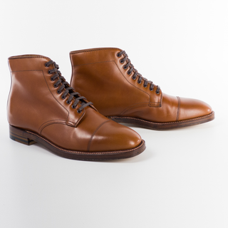 3914 Straight Tip Boot (Burnished Tan Calf)