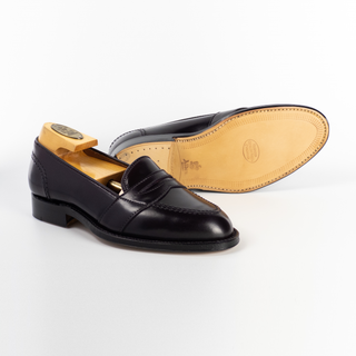 684 Full Strap Slip-On Penny Loafer (Color 8 Shell Cordovan)