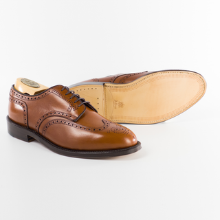966 Short Wing Blucher Burnished Tan Calf