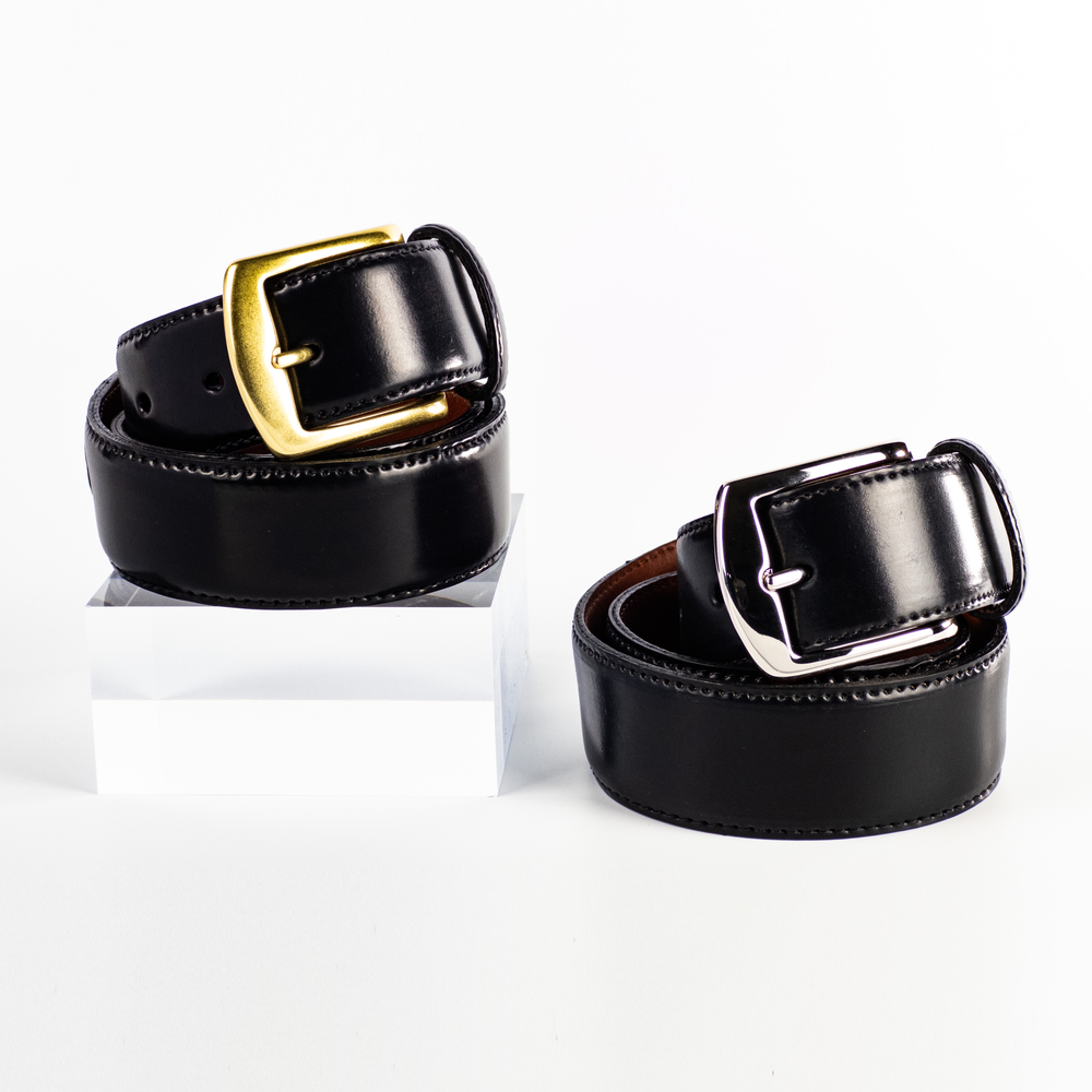 Alden Wide Belt with Brass or Nickel Buckle – The Alden Shop